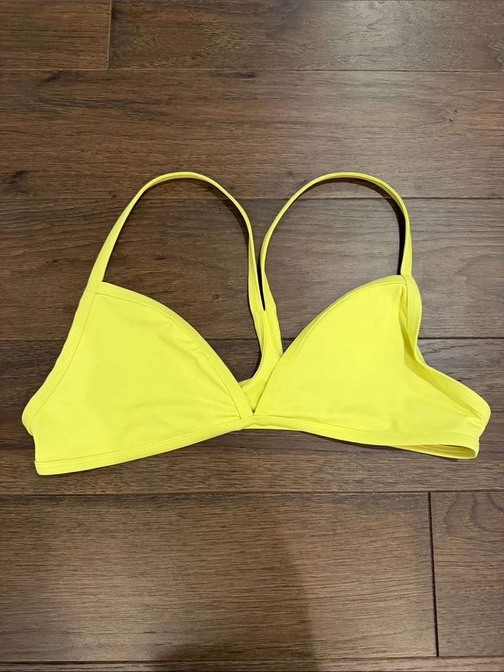 Frankie's Bikinis Neon Yellow Triangle Thong Bikini Set Medium - C27-097